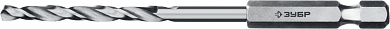 Сверло по металлу ЗУБР ПРОФ-А, 3.0 х 79 мм, сталь Р6М5, класс А, шестигранный хвостовик