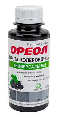 Колеровочная паста черный 100мл Ореол (6) Эмпилс