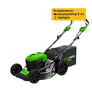 Газонокосилка аккумуляторная Greenworks Арт. 2506807UH, 40V, 46см, самоход, бесщ, c 1хАКБ 8 Ач и ЗУ