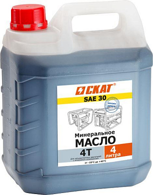 Масло для 4-тактных двигателей минеральное SAE 30 4 л