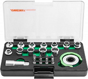 Головки торцевые SPLINE М4-13 с дисковым трещоточным механизмом и аксессуарами в наборе, 22 предмета