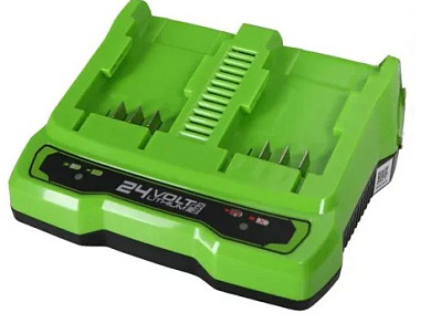 Зарядное устройство для 2-х аккумуляторов Greenworks Арт. 2931907, 24V