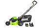 Газонокосилка аккумуляторная Greenworks GD60LM46SPK4, 60V, 46 см, самоход, бесщ, с 1хАКБ 4 Ач и ЗУ