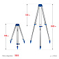 Геодезический штатив ЗУБР ШГ 160