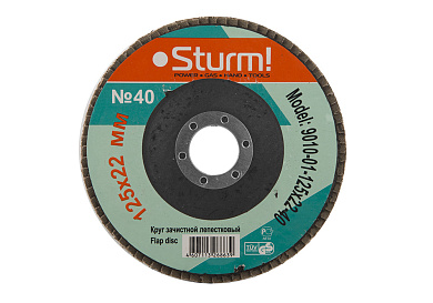 Зачистной круг лепестковый Sturm! 9010-01-125x22-40