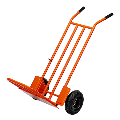 Тележка ручная 2-х колесная, усиленная, г/п 250кг, откидная платформа 530х400мм Сибртех