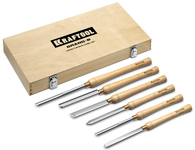 Набор токарных резцов по дереву KRAFTOOL Grand-6 6 предм