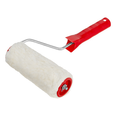 Валик "Натуральный мех", в сборе, 150 мм, D – 48 мм, D ручки – 6 мм, крепление шплинтом Сибртех