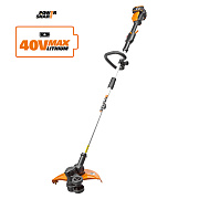 Триммер аккумуляторный WG184E.9, 40 В, 33 см, без АКБ и ЗУ