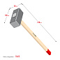 Кованая кувалда ЗУБР 10 кг, 750 мм