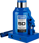 Домкрат гидравлический бутылочный  ЗУБР 50т, 300-480мм Профессионал