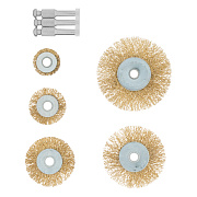 Набор щеток для дрели, 5 шт., 5 Плоских 25-38-50-63-75 мм, со шпильками Matrix