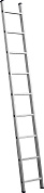 Приставная лестница СИБИН, односекционная, алюминиевая, 9 ступеней, высота 251 см