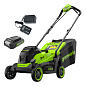Газонокосилка аккумуляторная Greenworks GD24LM331,  24V, 33 см, бесщеточная, c 1хАКБ 2Ач (2520607UA)