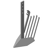 Картофелекопалка, стойка 10*500 мм. ширина 420 мм. без сцепки