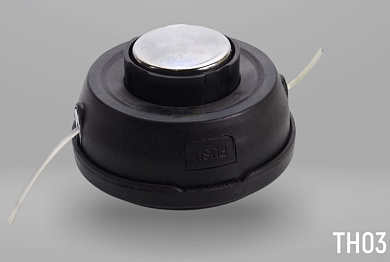 Головка триммерная TH03 VERTON GARDEN М10*1,25 LH (Ø лески 2-3, кнопка металл, переходники)