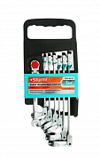 1045-04-S2 Набор ключей 7шт ТРЕЩОТОЧНЫЙ МЕХАНИЗМ! ПЛАСТИКОВЫЙ КЕЙС,Sturm!