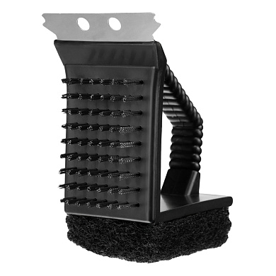 Щетка для чистки гриля 3 в 1 (щетка, скребок, губка), Camping Palisad