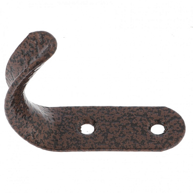 Крючок-вешалка №7, антик медь, 1шт (Металлист)// Произведено в РФ