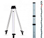 КОМПЛЕКТ Нивелир ADA Ruber-X32 + Рейка ADA STAFF 3 + Штатив на клипсах ADA Light