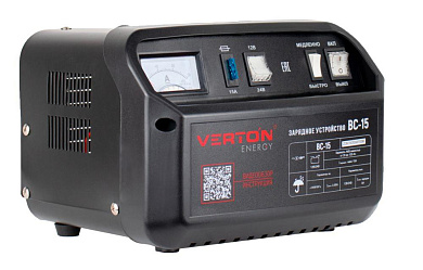 Зарядное устройство VERTON Energy BC-15 (230/50 В/Гц, 150Вт, 12/24В, 20-120 Ач)