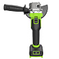 Угловая шлифовальная машина акк. Greenworks AG590, 24V, б/щет, 125 мм, 8500 об/мин, без АКБ и ЗУ