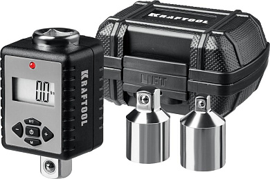 Электронный динамометрический адаптер DIGITAL-A с переходниками, 1/2, 40-200 Нм, KRAFTOOL