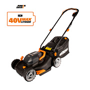 Газонокосилка аккумуляторная WORX WG743E.9, 40В (2×20В), 40cm, без АКБ и ЗУ