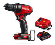 Дрель-шуруповерт ЗУБР 20 В, 40 Н·м, 1 АКБ LMS (2 А·ч)