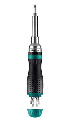 Реверсивная отвертка с битами KRAFTOOL 19-в-1 KraftMax 19