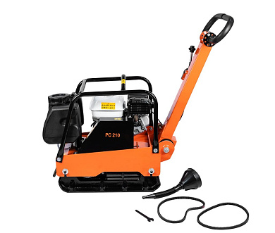 Виброплита SAMSAN PC 210 PC21 Honda GX160 5.5л.с, б./дм., 105 кг, рама, складная ручка, бак для воды