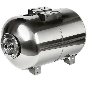 Гидроаккумулятор 100л, (гор.), нерж. сталь, мембрана EPDM