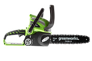 Цепная пила аккумуляторная Greenworks G40CS30, 40V, 30 см, с 1хАКБ 2 А.ч и ЗУ