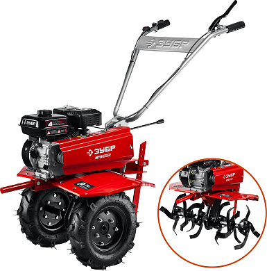 Бензиновый мотоблок с понижающей передачей ЗУБР, 7 л.с. МТБ-400