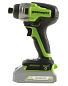 Винтоверт ударный аккумуляторный Greenworks GD24ID3, 24V, бесщеточный, без АКБ и ЗУ