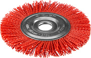 Щетка дисковая для УШМ, нейлоновая проволока с абразивным покрытием, 150х22мм ЗУБР