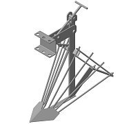 Картофелекопалка, стойка 10*500 мм. ширина 430 мм. со сцепкой