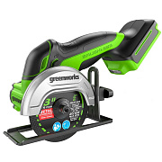 Угловая шлифмашина (болгарка) Greenworks GD24UCS 24V 3402007 (76 мм) бесщеточная аккумуляторная (без