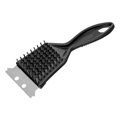 Щетка для чистки гриля 20 см, 2 в 1 (щетка, скребок), Camping Palisad