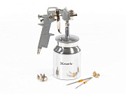 Краскораспылитель пневмат. с нижним бачком V=1,0 л + сопла диаметром 1.2, 1.5 и 1.8 мм// Matrix