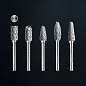 Набор борфрез твердосплавных, хв-к 6 мм ЗУБР 5 шт