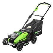 Газонокосилка аккумуляторная Greenworks GD40LM45K4 бесщеточная c (1хАКБ 4 А.ч и ЗУ)
