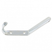 Крючок-вешалка №4, цинк, 1шт (Металлист)// Произведено в РФ