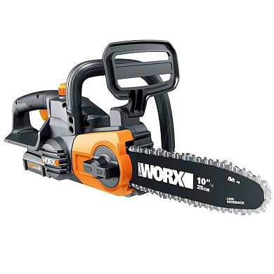 Пила цепная аккумуляторная WORX 20В, 25 см, 2Ач х1 и ЗУ