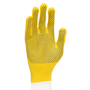 Перчатки трикотажные, синтетическая нить, ПВХ точка, цвет: лимон, L, 13 класс Сибртех