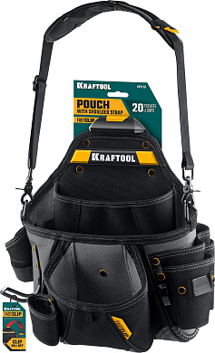 Поясная сумка 320x310 мм с быстросъёмным креплением FastClip KRAFTOOL KPB-20 