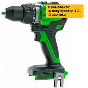 Дрель-шуруповерт ударная акк. Greenworks GD24DD140, 24V,б/щет,70/140Нм,Anti-kickback,1x4Ач,ЗУ,кор (3