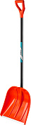 Снеговая лопата СИБИН ЛПА-410 410 мм пластиковая с алюминиевой планкой эргономичный алюминиевый черенок V-ручка