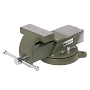 Тиски слесарные, 100 мм, стальные, поворотные Сибртех