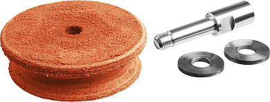 Профилированный кожаный полировальный круг ППС-012 ЗУБР